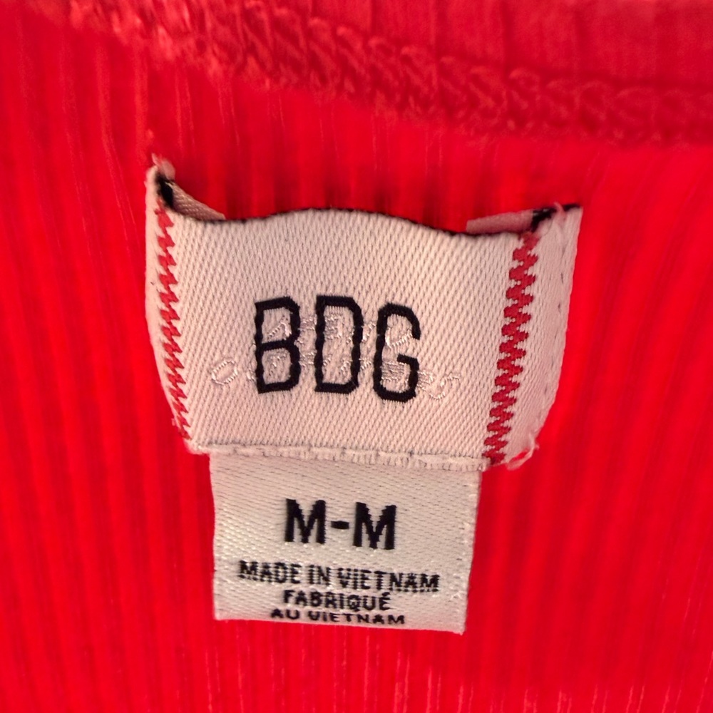 BDG Ribbed Square Neck Tank Top - Picture 3 of 3